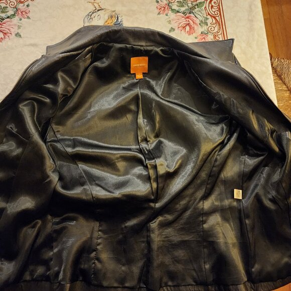 Black Leather Jacket // Size M // Anonymous by John Carlisle // EUC - Picture 7 of 9